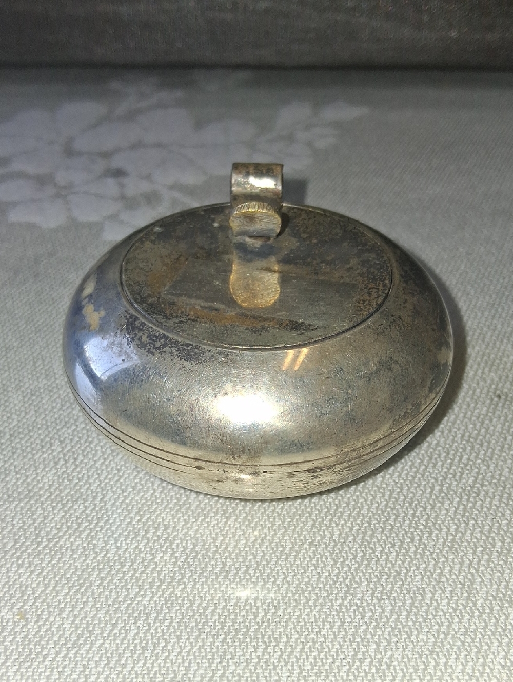 Vintage Round Silver Plated Candle Holder